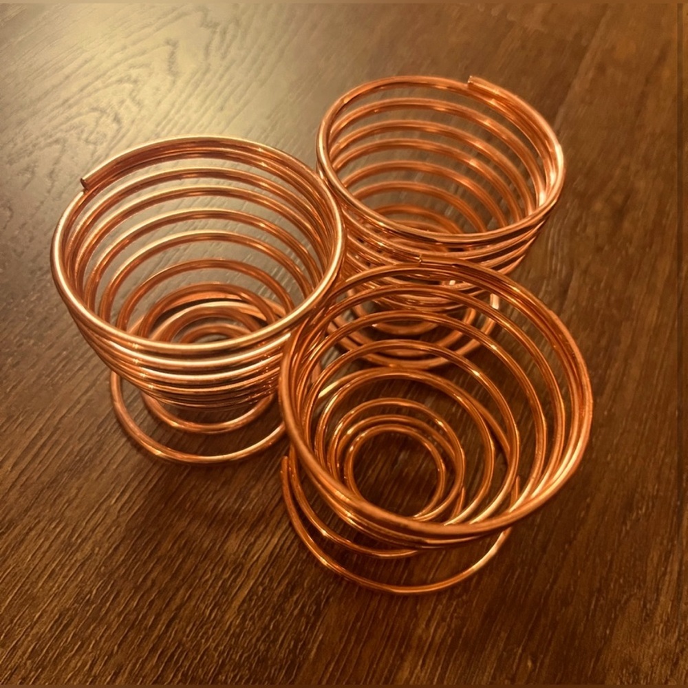 Rose Gold Makeup Sponge holder 3 pk and Travel mirror bundle